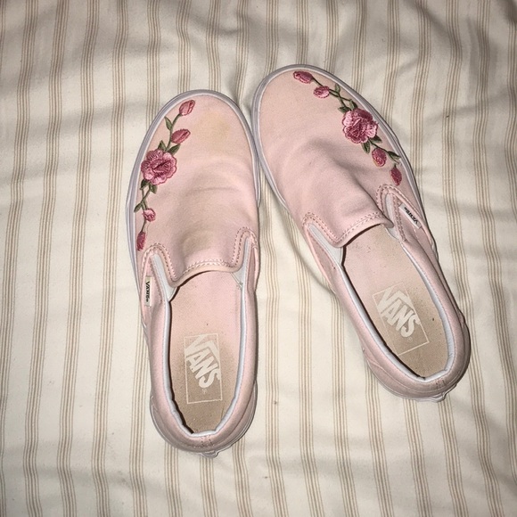 pink vans custom